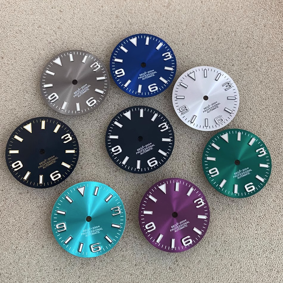Rolex Quality Watch Spare Parts Dial 28.5mm with Metal Logo for Ultimate Watch Face Customization - Beryl Watch