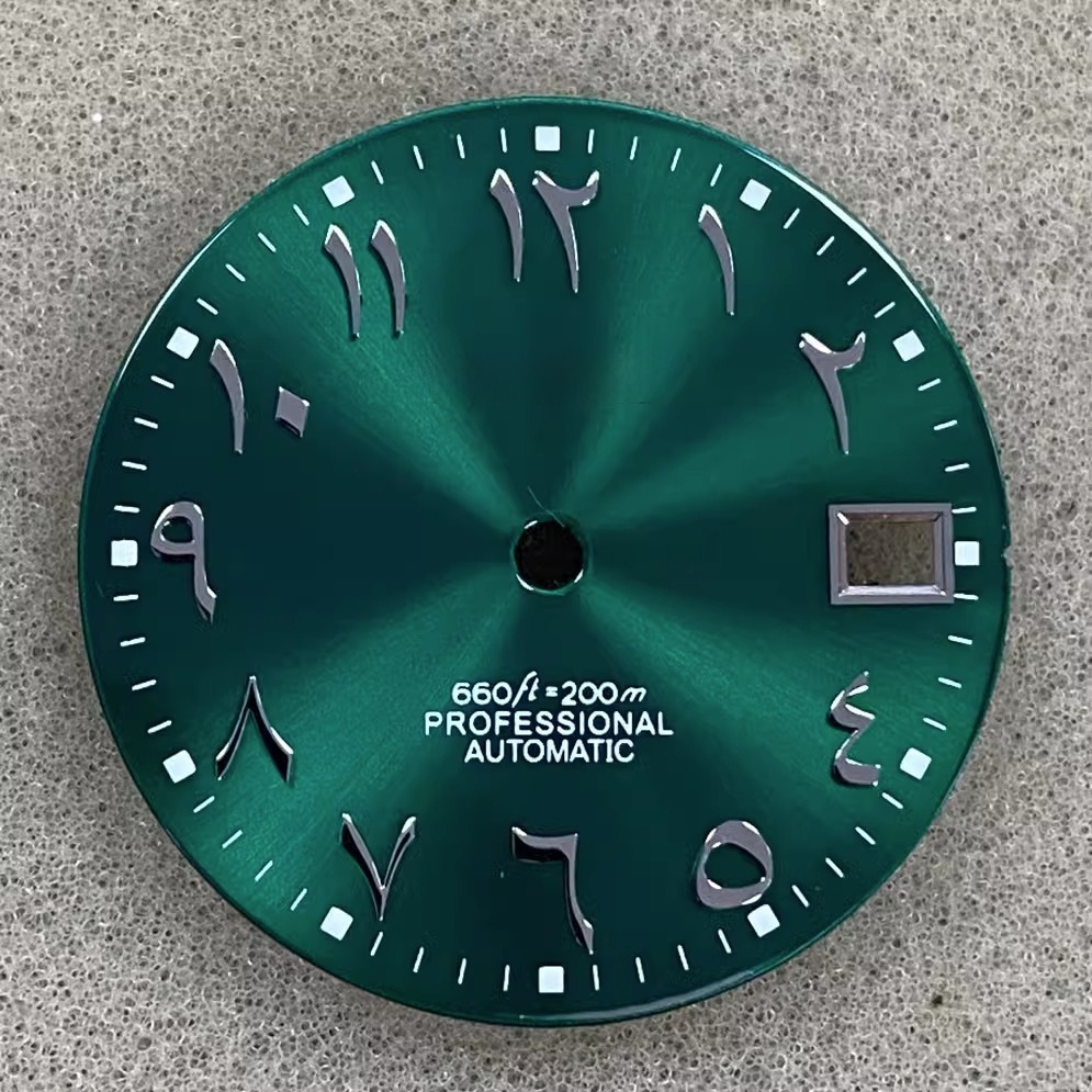Luxury Watch Spare Parts Manufacturers Custom Mod Arabic Number Dial Green With Rolex Quality For Seiko NH35 Movt - Beryl Watch