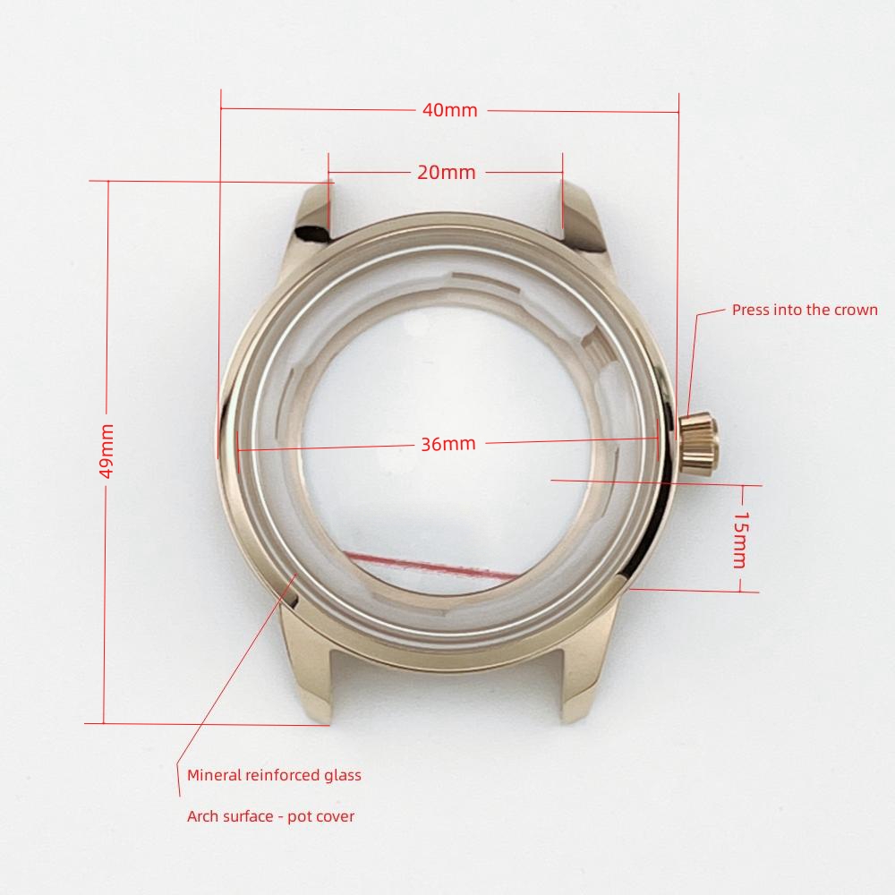 Wholesale NH35 watch case cocktail seiko quality 40mm NH34 NH36 7S26 movt replacement repair - Beryl Watch