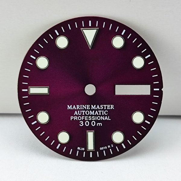 Wholesale modified 29mm sunray watch dial accessories luminous for Seiko Mod NH36 calendar movement Rolex quality - Beryl Watch