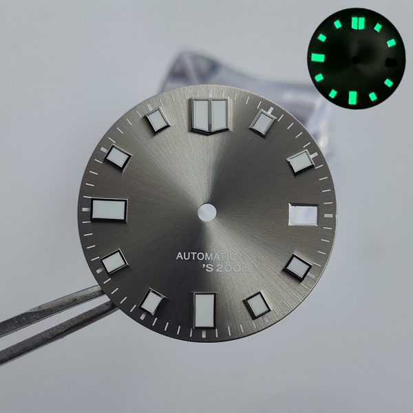 Wholesale Bulk Watch Parts And Accessories Custom NH35 Diving Watch Dial With Seiko Quality In Blue Sunray - Beryl Watch