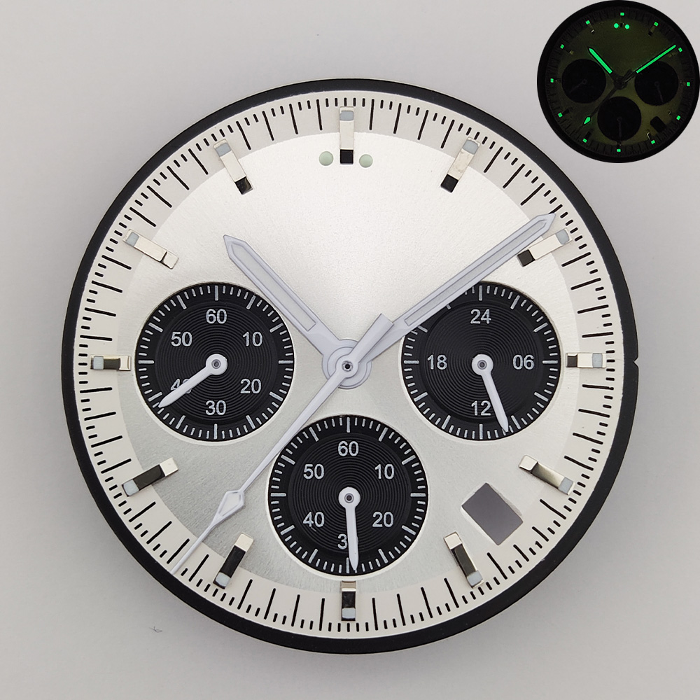 VK63 Watch Dial Parts and Customized Seiko Quality Dial Collection with Logo for Sale by Chronograph Watch Dial Maker - Beryl Watch