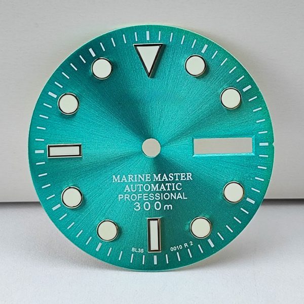 Wholesale modified 29mm sunray watch dial accessories luminous for Seiko Mod NH36 calendar movement Rolex quality - Beryl Watch