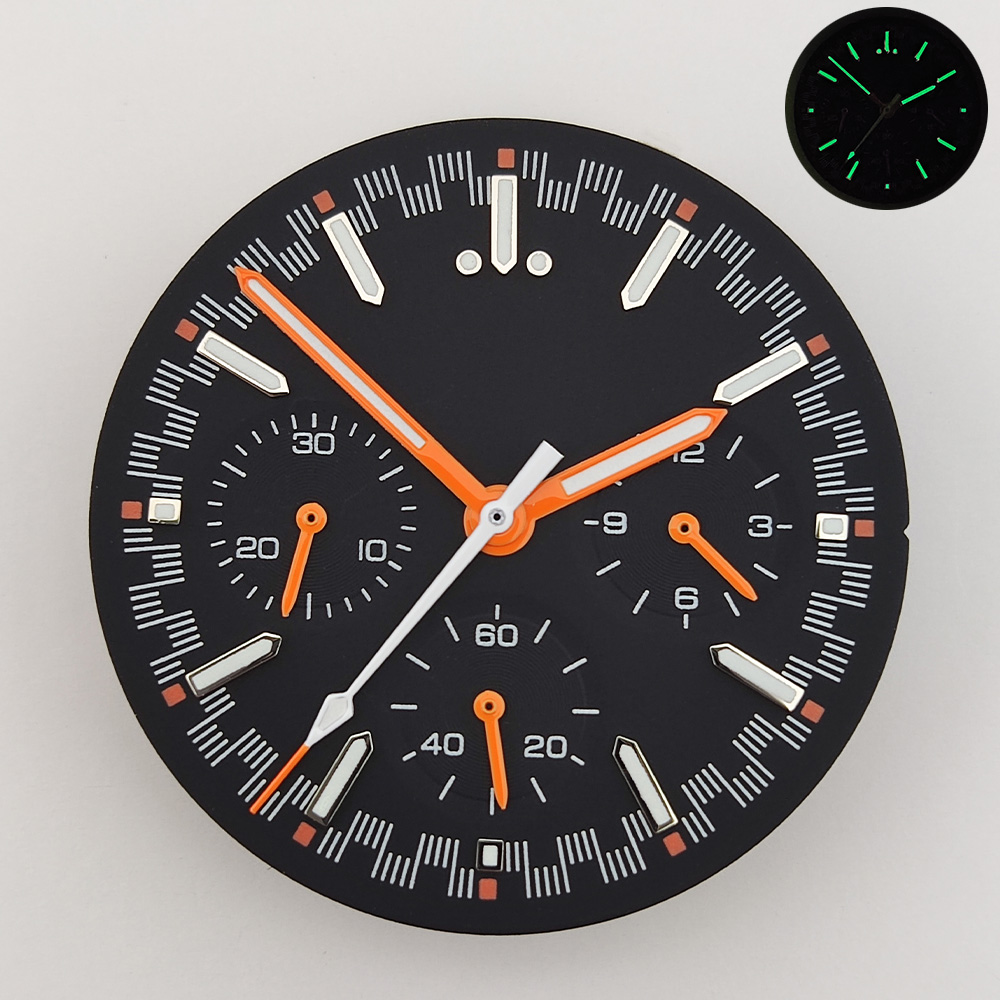 VK63 Watch Dial Parts and Customized Seiko Quality Dial Collection with Logo for Sale by Chronograph Watch Dial Maker - Beryl Watch