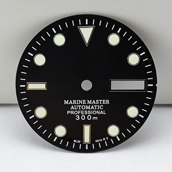 Wholesale modified 29mm sunray watch dial accessories luminous for Seiko Mod NH36 calendar movement Rolex quality - Beryl Watch