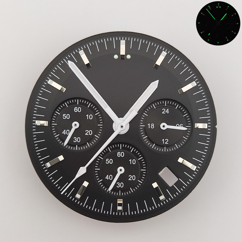 VK63 Watch Dial Parts and Customized Seiko Quality Dial Collection with Logo for Sale by Chronograph Watch Dial Maker - Beryl Watch