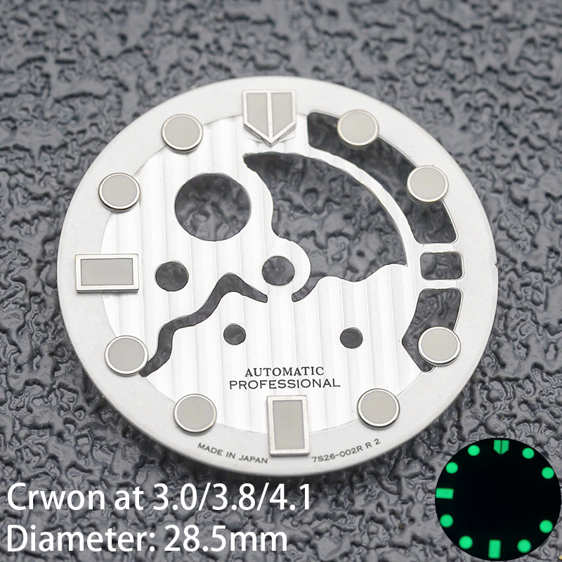 Manufacturer CNC Skeleton Watch Dial OEM ODM Design For Seiko 7s26 NH35 NH36 Movt - Beryl Watch