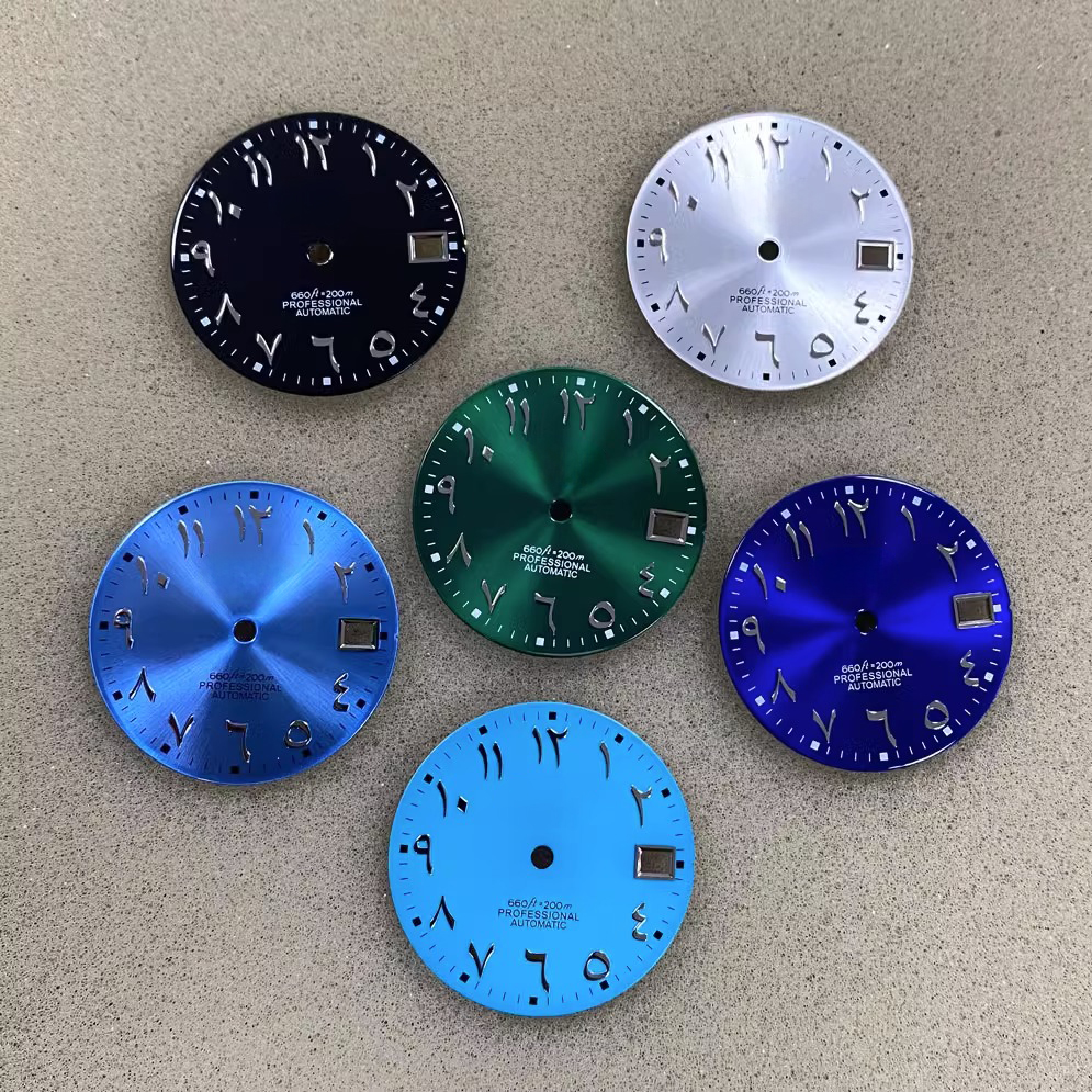 Luxury Watch Spare Parts Manufacturers Custom Mod Arabic Number Dial Green With Rolex Quality For Seiko NH35 Movt - Beryl Watch