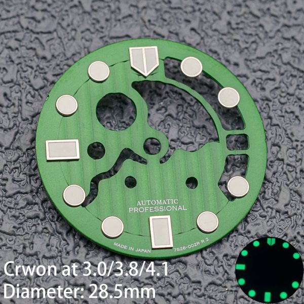 Manufacturer CNC Skeleton Watch Dial OEM ODM Design For Seiko 7s26 NH35 NH36 Movt - Beryl Watch